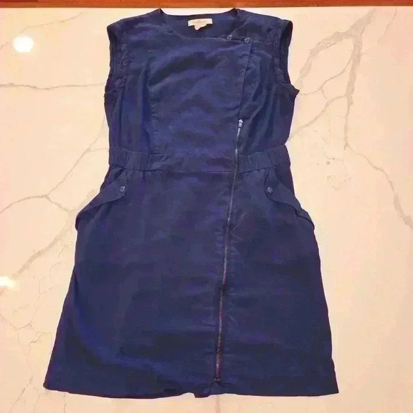 BCBGeneration Womens Romper Style Sleeveless Dress Royal Blue Size Large - Picture 3 of 10